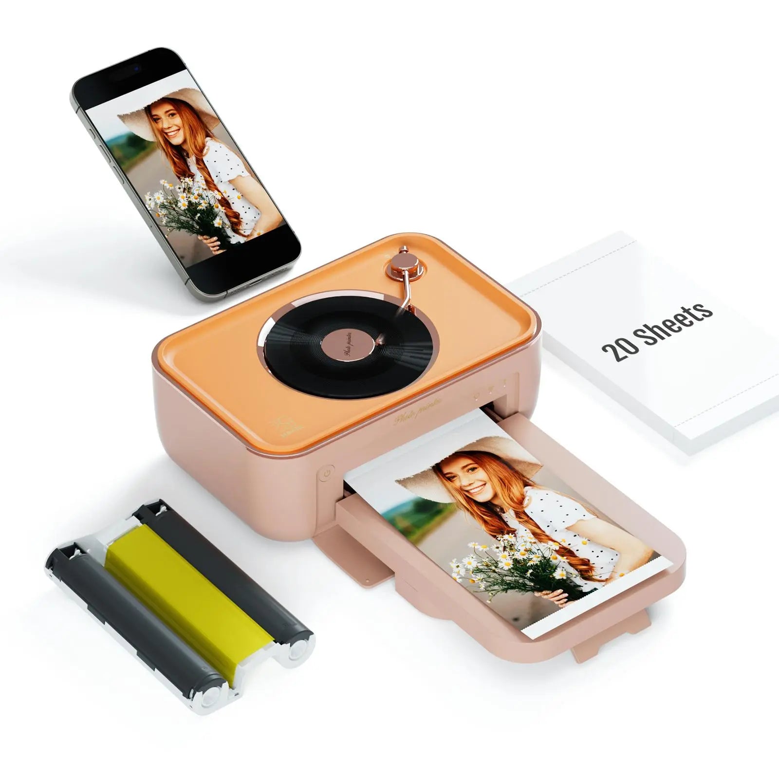 Wireless WiFi Portable Photo Printing Compatible with iPhone & Android