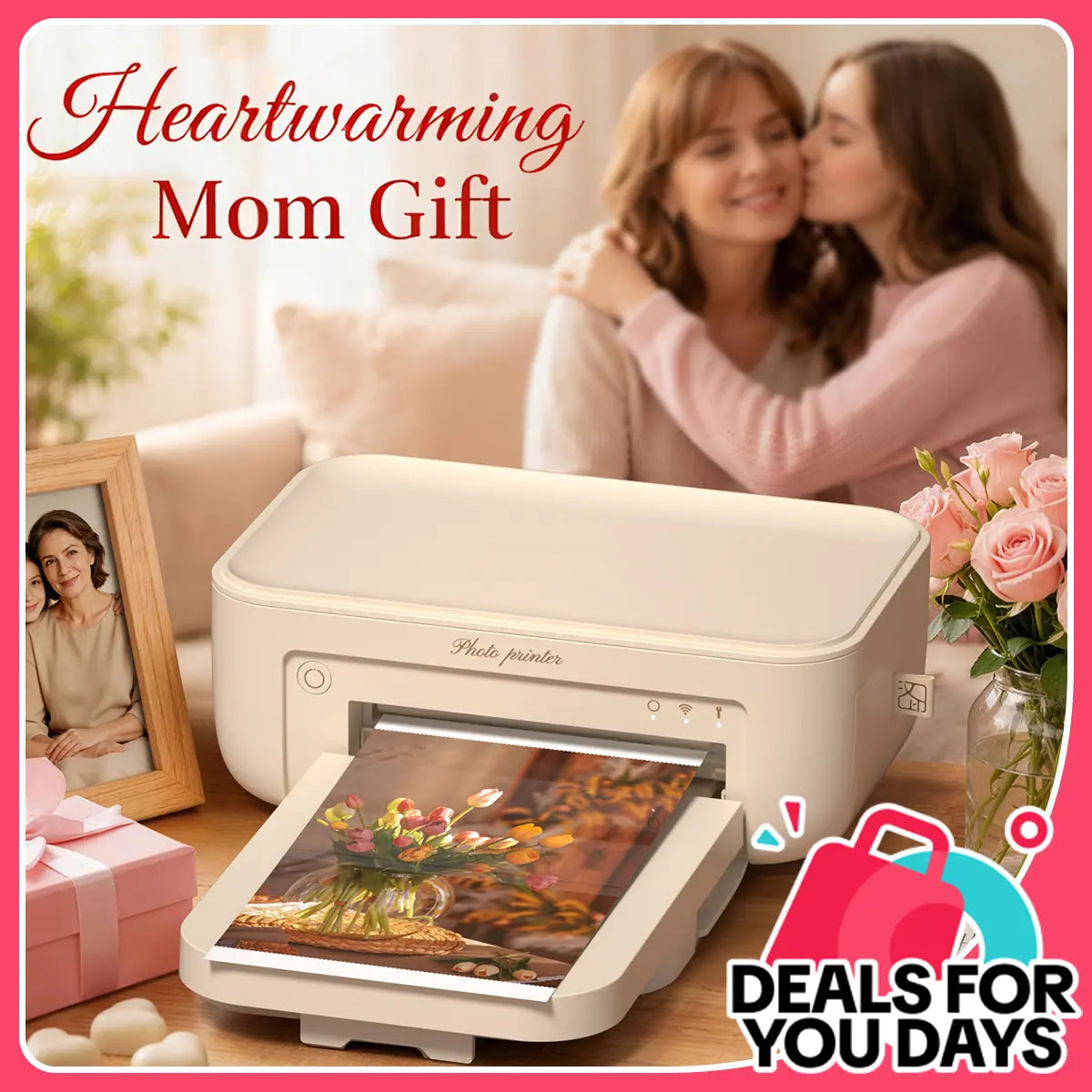 Wireless WiFi Portable Photo Printing Compatible with iPhone & Android