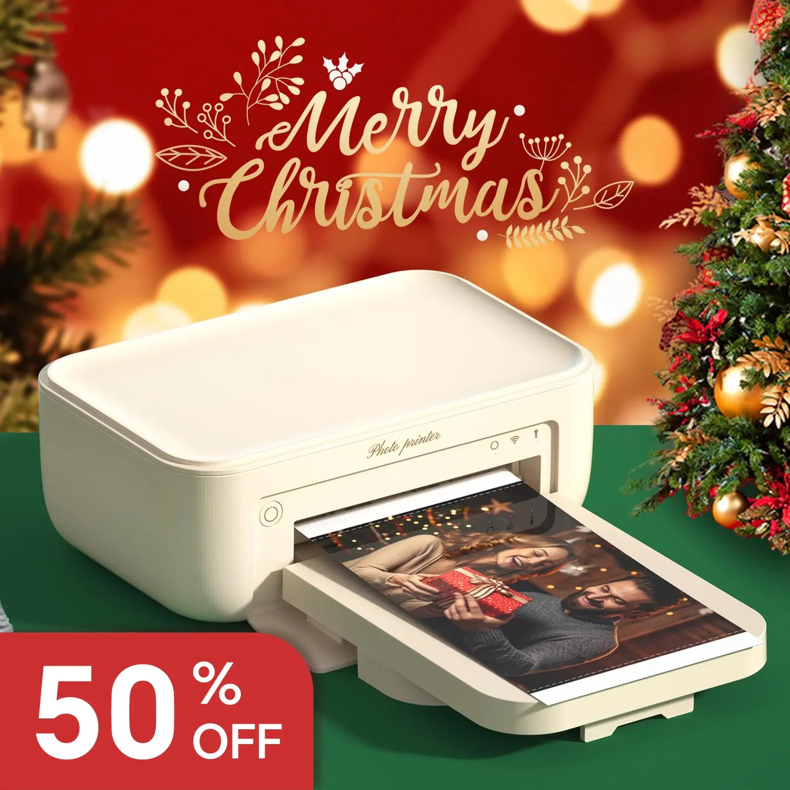 Wireless WiFi Portable Photo Printing Compatible with iPhone & Android