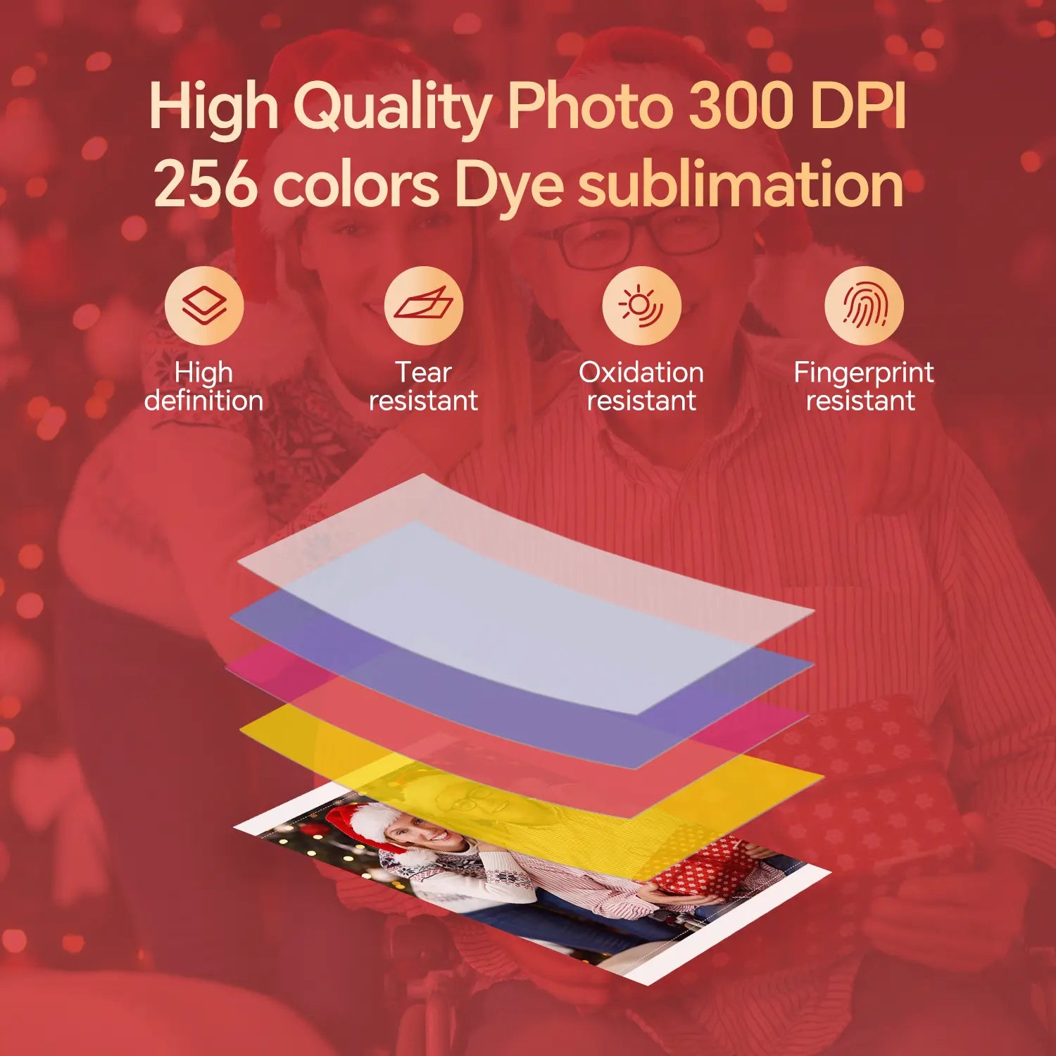 Wireless WiFi Portable Photo Printing Compatible with iPhone & Android