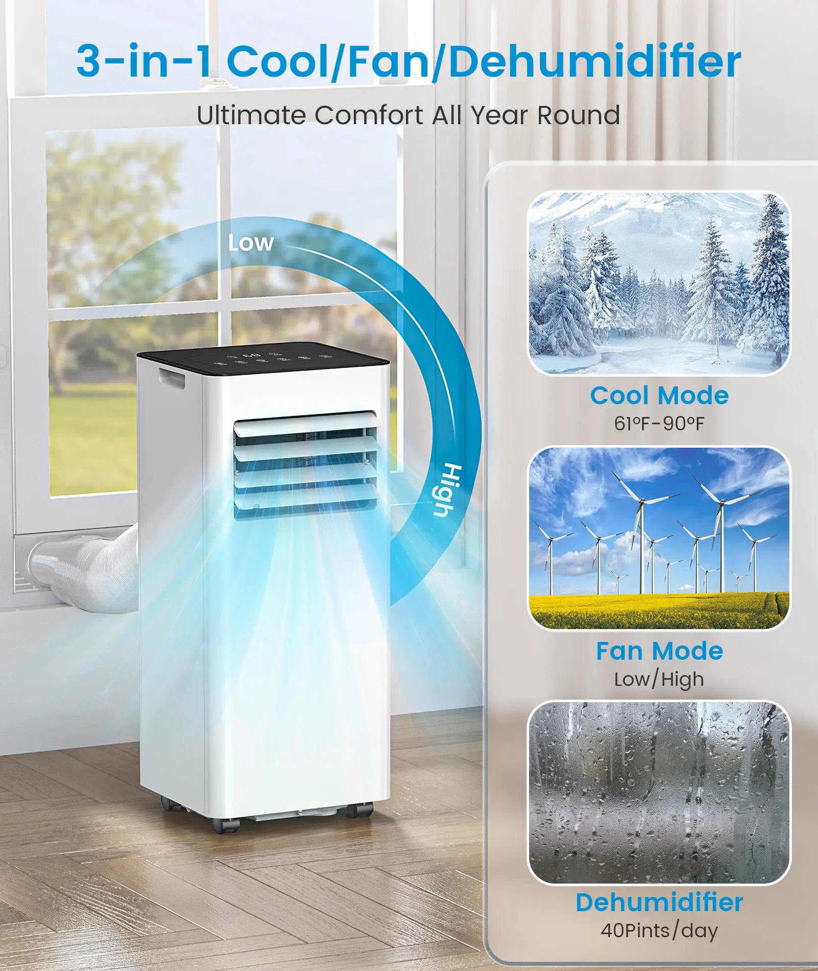 8,000/10,000 BTU Portable Air Conditioners Cool
