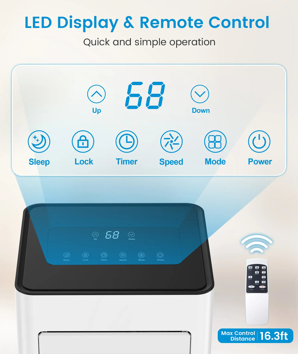 8,000/10,000 BTU Portable Air Conditioners Cool