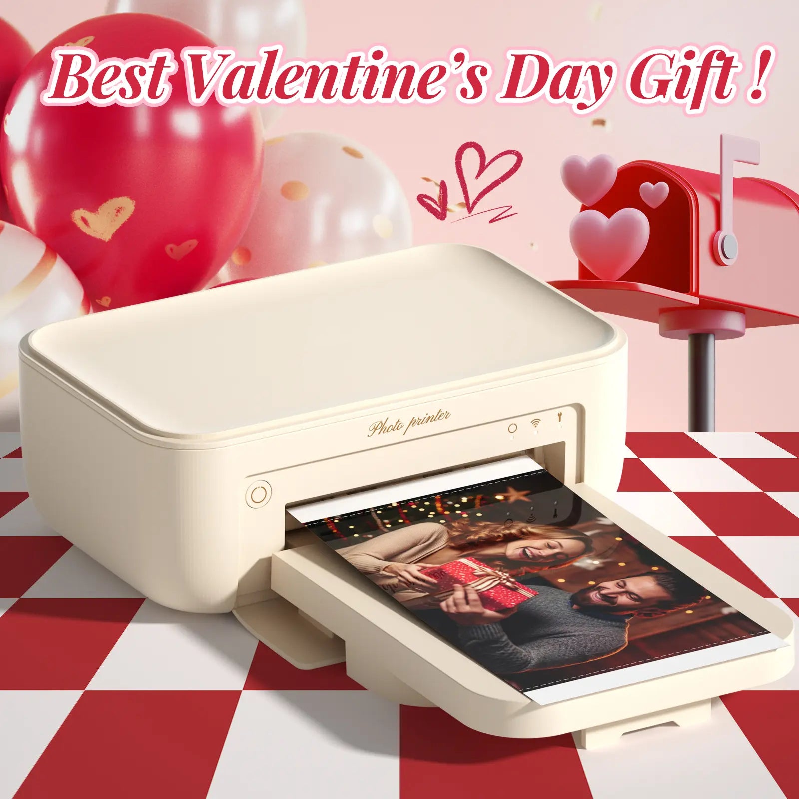 Wireless WiFi Portable Photo Printing Compatible with iPhone & Android