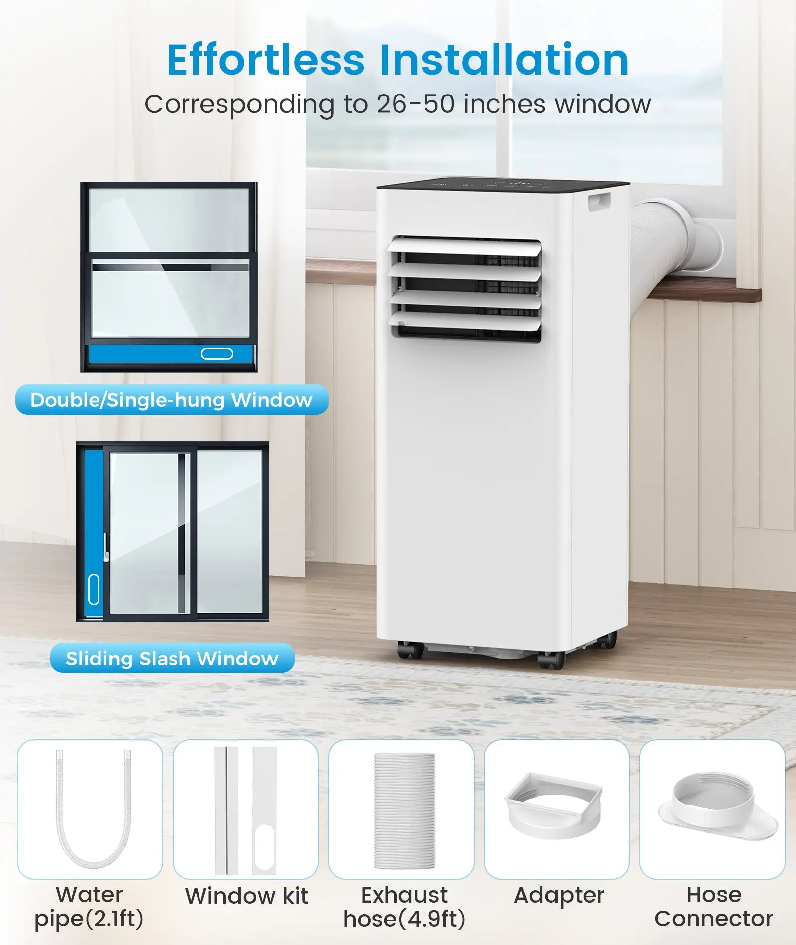 8,000/10,000 BTU Portable Air Conditioners Cool