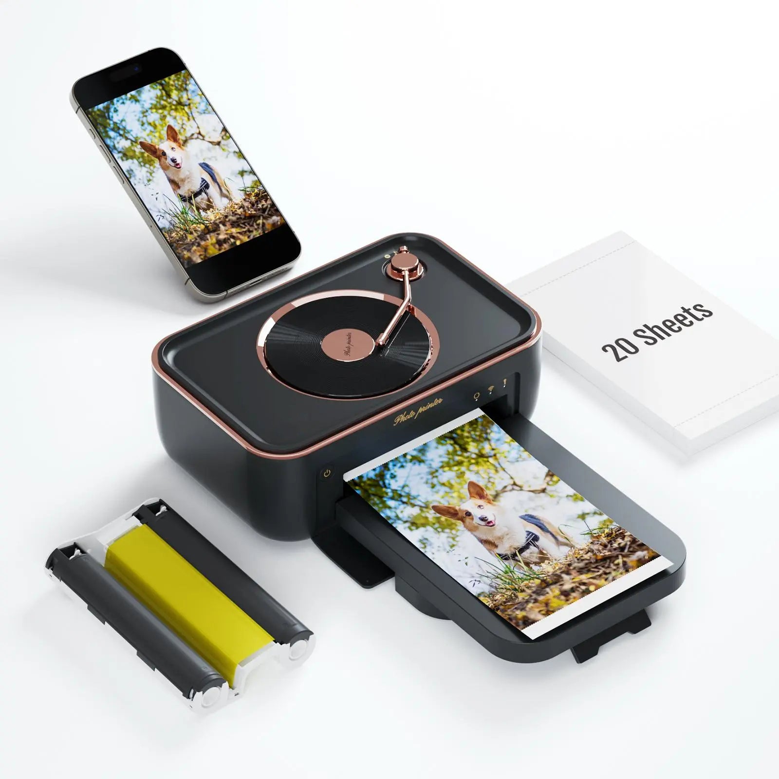 Wireless WiFi Portable Photo Printing Compatible with iPhone & Android