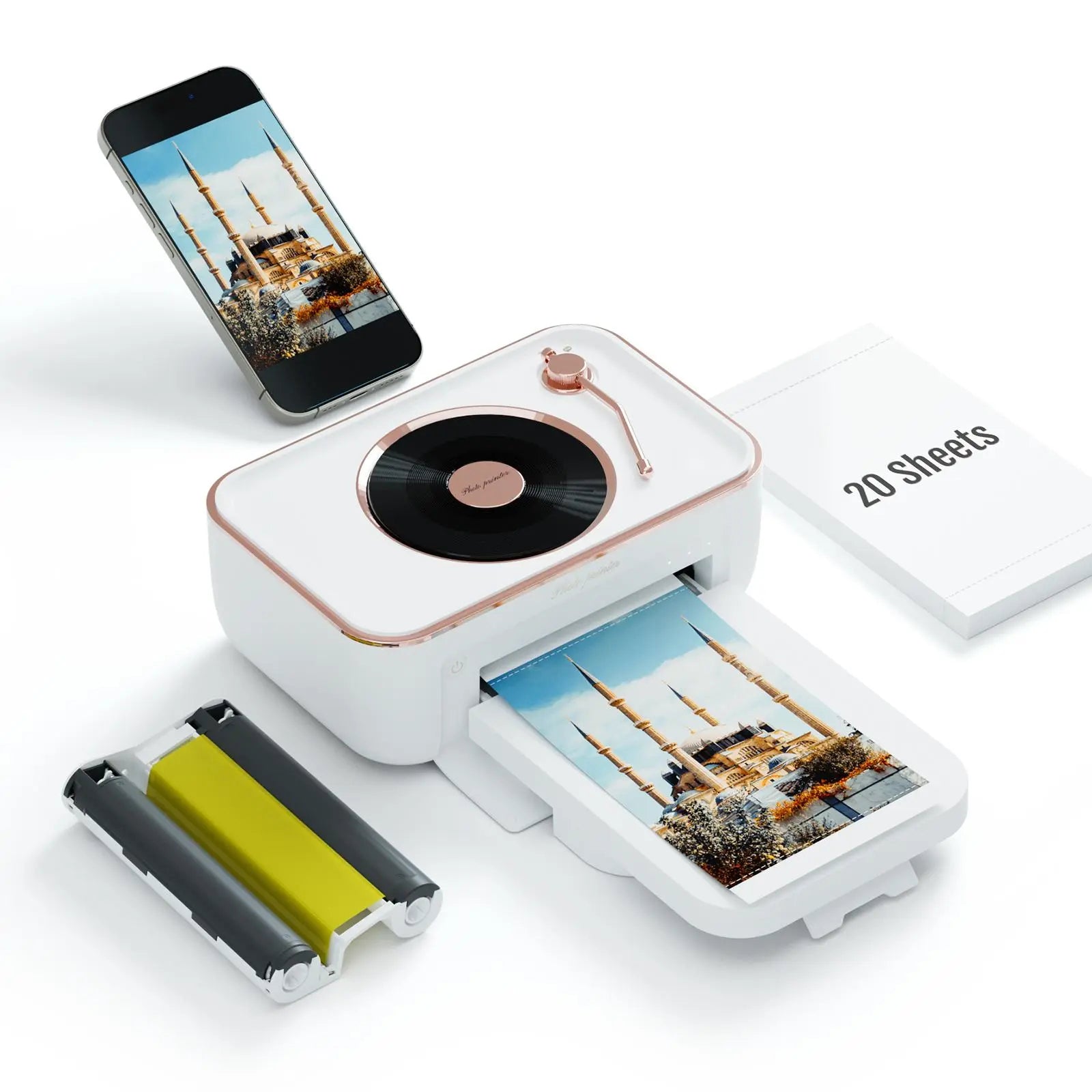 Wireless WiFi Portable Photo Printing Compatible with iPhone & Android